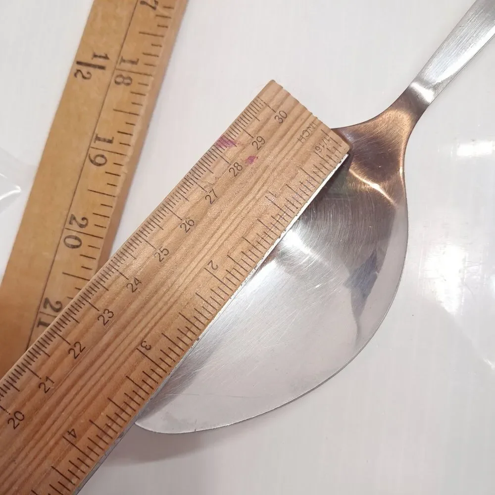 Vintage Wolfgang Pucks Cafe Collection solid Serving Spoon Stainless Steel